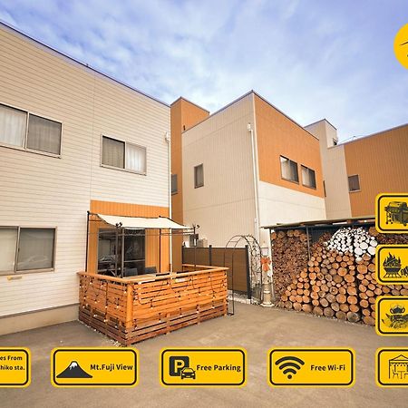 ヴィラ山間堂 Terrace Villa Bbq Bonfire Fuji View Annovillas Fujikawaguchiko Exteriör bild