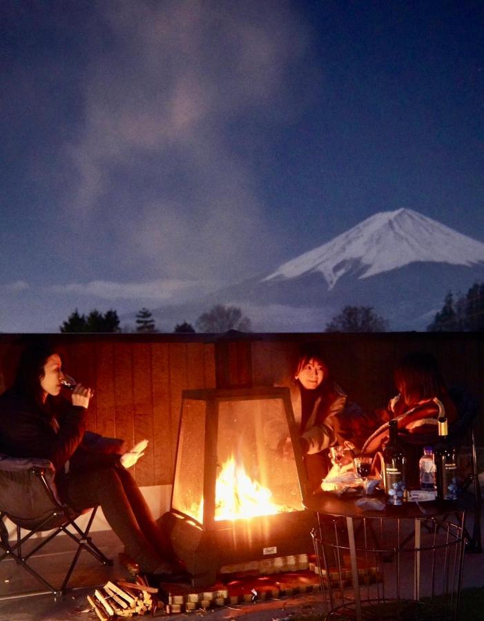 ヴィラ山間堂 Terrace Villa Bbq Bonfire Fuji View Annovillas Fujikawaguchiko Exteriör bild