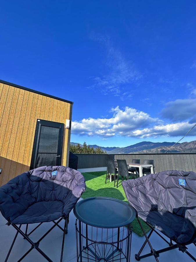 ヴィラ山間堂 Terrace Villa Bbq Bonfire Fuji View Annovillas Fujikawaguchiko Exteriör bild