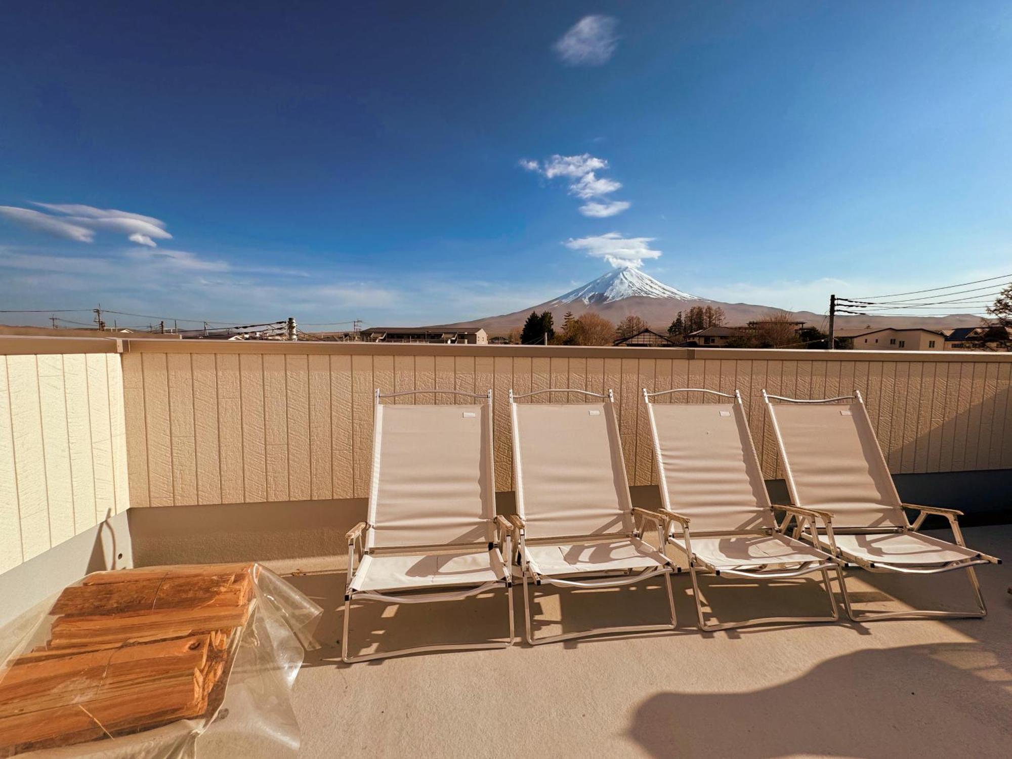 ヴィラ山間堂 Terrace Villa Bbq Bonfire Fuji View Annovillas Fujikawaguchiko Exteriör bild